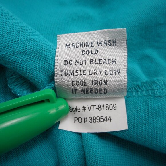 M Mac Vermont Country Store Women's size L Dragonfly Print Top Teal Blue-Green - Picture 10 of 10